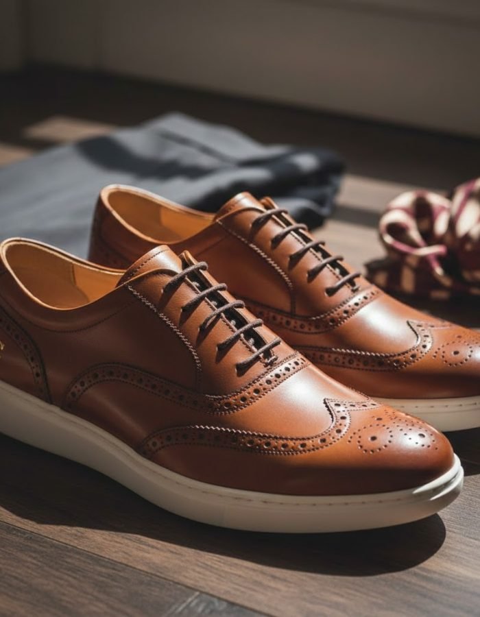 Náuticos de piel para hombre